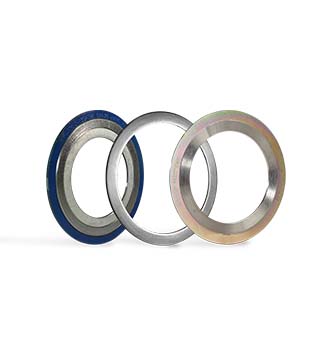 Metallic Gasket- Metallic or semi-metallic gaskets are made of metal or a mixture of metal and nonmetal materials. Metallic Gaskets are used for higher quality surface sealing than their nonmetallic gaskets counterparts. These gaskets are a good fit for medium and high pressure applications.